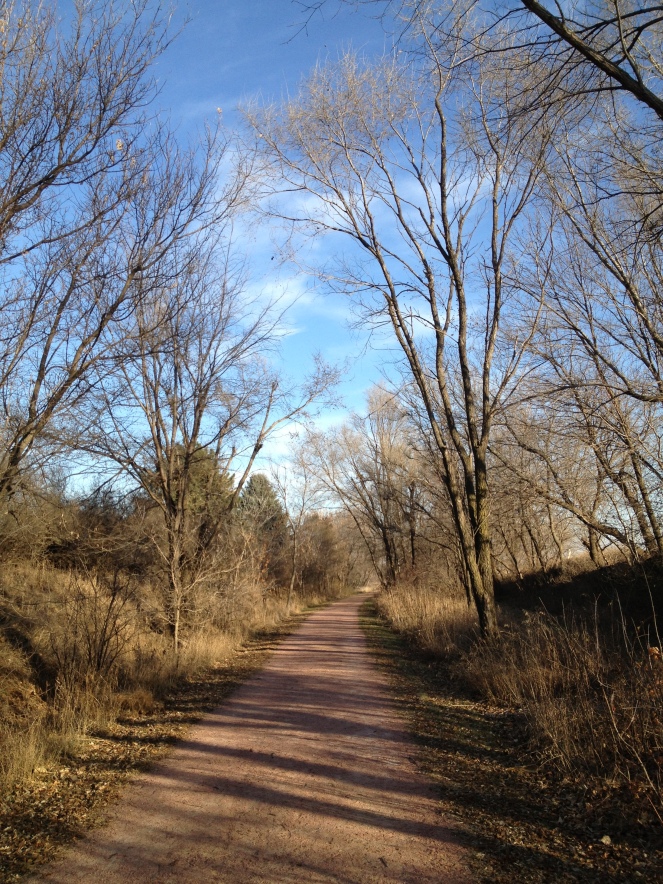 A beautiful day in Iowa for a walk with a dear friend.